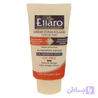 کرم ضد آفتاب رنگی الارو SPF30 سری Foundation Effect مدل Natural Beige محافظ UVB، مناسب پوست‌های چرب و حساس تحت لیسانس حجم 40 میلی‌لیتر