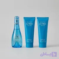 ست ادوپرفیوم زنانه دیویدف مدل Cool Water حجم 100 میلی لیتر به همراه لوسیون بدن زنانه دیویدف مدل Cool Water حجم 75 میلی لیتر و شامپو بدن زنانه دیویدف مدل Cool Water حجم 75 میلی لیتر