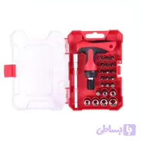 مجموعه 24 عددی پیچ گوشتی جغجغه ای و سری بکس رونیکس مدل RX-2715