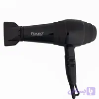 سشوار حرفه‌ای 2400 وات رومئو مدل RM-5252، موتور AC، وزن 682 گرم، دارای سری متمرکز‌کننده باریک با ویژگی صاف‌کنندگی، با قابلیت فناوری تولید یون