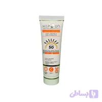 کرم ضد آفتاب بدون رنگ هپسان SPF 50 مدل فیوژن مناسب پوست های چرب حجم 50 میلی لیتر