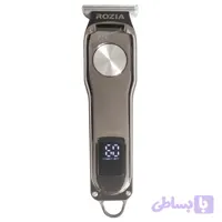ماشین اصلاح موی سر و صورت روزیا مدل HQ308 با تیغه استیل ضد زنگ، طراحی ارگونومیک، باتری قابل شارژ با 90 دقیقه استفاده مداوم، همراه برس تمیزکننده، روغن، شانه و کابل شارژ USB