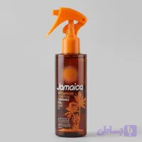 روغن برنزه کننده جامائیکا مدل قهوه 200 میلی‌لیتر، دارای SPF UVA و UVB، مقاوم در برابر آب و رطوبت و حاوی ویتامین E برای افزایش درخشش شکلاتی پوست