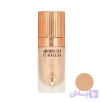کرم پودر مایع SPF0 شارلوت تیلبری مدل Air Brush Cool شماره 5 مناسب برای انواع پوست حجم 30 میلی لیتر