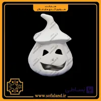 کدو سرامیکی طرح هالوین کلاه دار سفالند