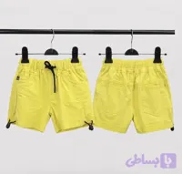شلوارک کتان اسپرت زردخردلی مناسب ۱سالونیم تاسه سال کد۱۰۷۴