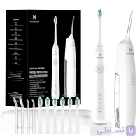 کیت کامل بهداشت دهان و دندان شامل واترجت و مسواک برقی، برند HUACOCARE مدل H100