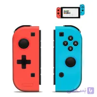 دسته بازی بی‌سیم AIMOS جایگزین Nintendo Switch مدل Joy-Con قرمز و آبی برند AIMOS مدل 8578S