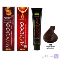 رنگ مو ماردو(mardoo) شماره W5 رنگ فندقی روشن | فروشگاه آرایشی و بهداشتی رخ استور