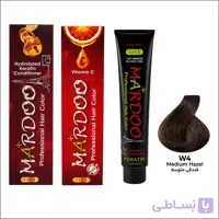 رنگ مو ماردو(mardoo) شماره W4 رنگ فندقی متوسط | فروشگاه آرایشی و بهداشتی رخ استور