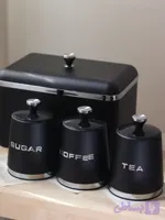 ست بانکه و باکس نون طرح وینتج رنگ مشکی