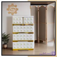 فایل ( دراور ) کشویی پلاستیکی طبقه نگین دار لوکس کد 734 ( 4-5-7 طبقه )