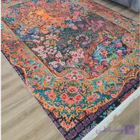 فرشینه مخمل شانل طرح باغ بهشت، کد A 034(پس کرایه)