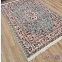 فرشینه مخمل شانل آبی فیروزه ای کد L 565(پس کرایه)