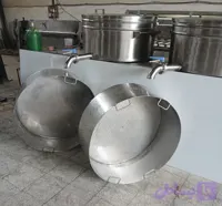 دیگ چلو پز (پلویی ) صنعتی 35 کیلویی استیل 300 پرس