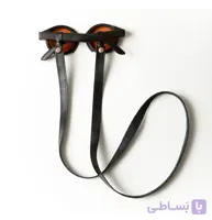 بند عینک چرم طبیعی رنگ مشکی