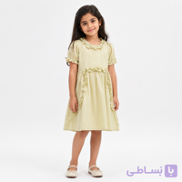 پیراهن دخترانه برند وارداتی خنک و تابستانه-L6108