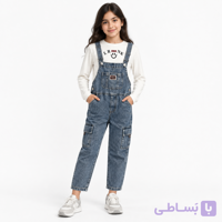 بلوز و بیلر جین دخترانه برند وارداتی تابستانه و خنک-8205