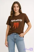 تیشرت کراپ طرح فلفلspicelt up