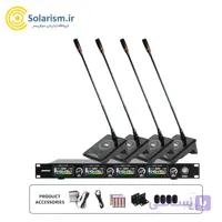 ست میکروفون رومیزی و کنفرانس بی سیم سی تاچ MX500 | چهار کاناله UHF
