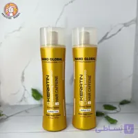 شامپو طلایی ضد ریزش مو کراتین کافئین نانو گلوبال – NANO GLOBAL