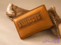 کیف کارت چرم طبیعی دست‌دوز گیلا چرم