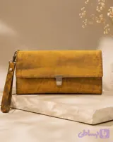 کیف مدارک دستی مردانه زنانه با بند مچی و چرم طبیعی