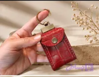 جا کلیدی مموری چرم طبیعی دست‌دوز گیلا چرم