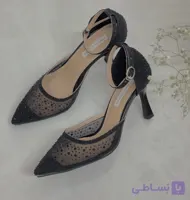 کفش مجلسی زنانه و دخترانه نگین کاری شده/مدل یونا/پاشنه۷سانتی