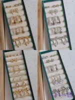 پک گوشواره ۶ عددی استیل با آبکاری رادیوم