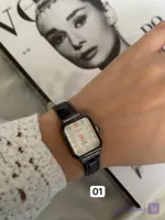 ساعت مچی بند چرمی مردانه/زنانه با بک استیل