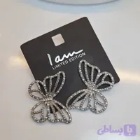 گوشواره نگینی پروانه برند iam