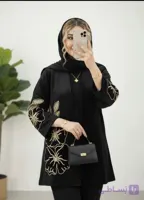 مانتو زنانه گلرخ مخمل ، ارسال رایگان