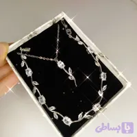 گردنبند و دستبند گل لاله