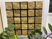 سنگ کوبیک تراورتن کرم ضخامت ۱۰سانت