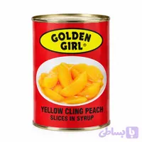کمپوت هلو گلدن گرل | Golden Girl Yellow Cling Peach Slices in Syrup