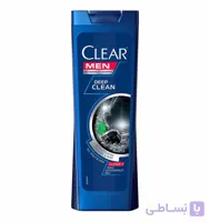 شامپو کلیر اروپایی400میل ذغالی مدلCLEAR DEEP CLEAN