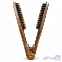 برس کراتین چوبی گیره‌ای برای براشینگ و اتوکشی مو مونوکر