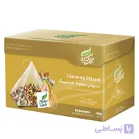 دمنوش گیاهی جینسینگ مهرگیاه بسته 14 عددی