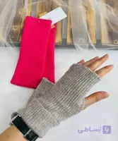 دستکش بافت بدون انگشت زنانه برند six