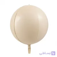 بادکنک فویلی اوربز خاکی | متالیک براق