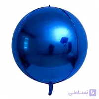 بادکنک فویلی اوربز آبی متالیک تیره | متالیک براق