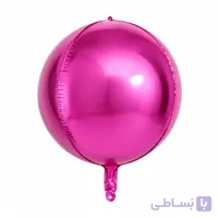 بادکنک فویلی اوربز سرخابی | متالیک براق
