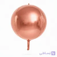 بادکنک فویلی اوربز رزگلد | متالیک براق