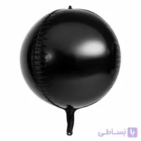 بادکنک فویلی اوربز مشکی | متالیک براق