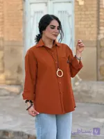 تونیک الیاف دکمه دار | تونیک کد 1495