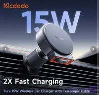 هلدر موبایل و شارژر وایرلس 15 وات مک دودو CH-3000