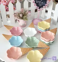 بستنی خوری سرامیکی ۶ عددی