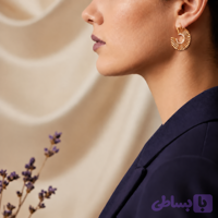 گوشواره ژوپینگ طرح هور رنگ ثابت