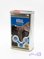 روغن‌ وارنیش کرال 4 لیتری مخصوص چوب سنگ‌ و آجر